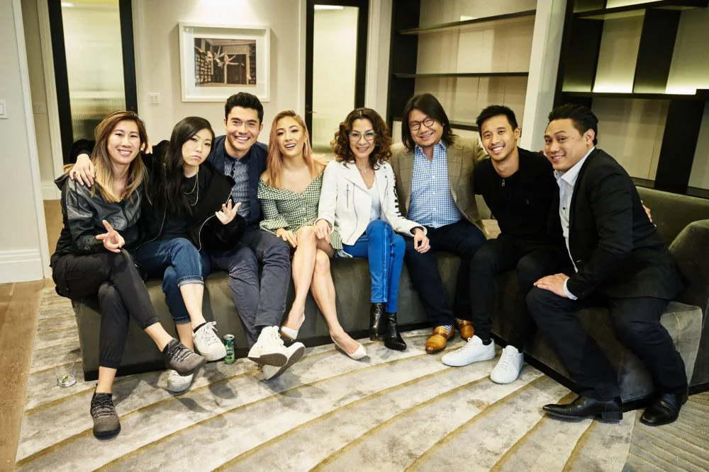 Crazy Rich Asians cast group photo during their NextShark interview