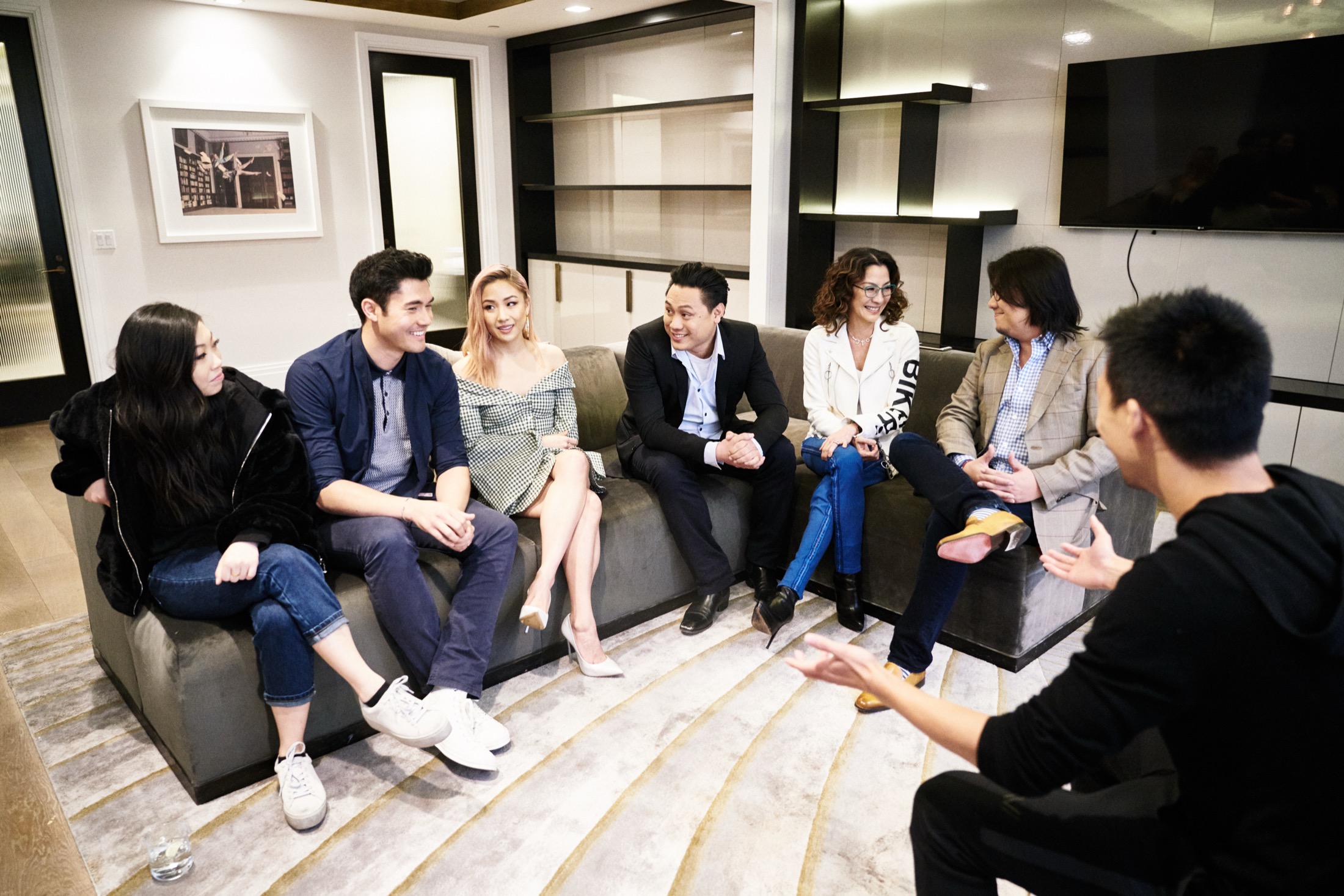 NextShark collaborators gathered in a living room